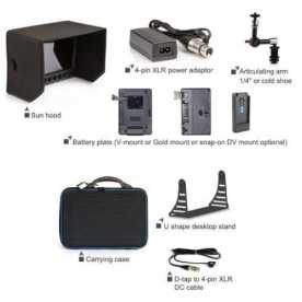 Swit S-1093F Luxus Kit, 2K/3G/HD/SD-SDI / HDMI Full HD Monitor, 450 Nits, ohne Akku-Platte